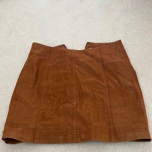 free people suede skirt